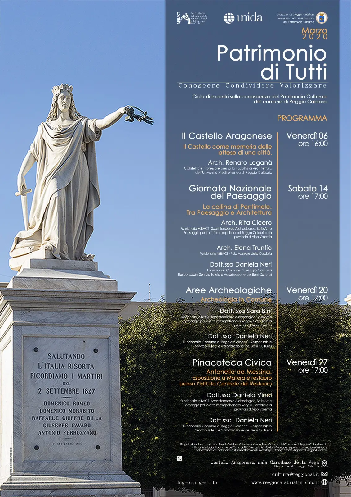 \"Patrimonio di tutti\", incontri per la valorizzazione dei beni culturali