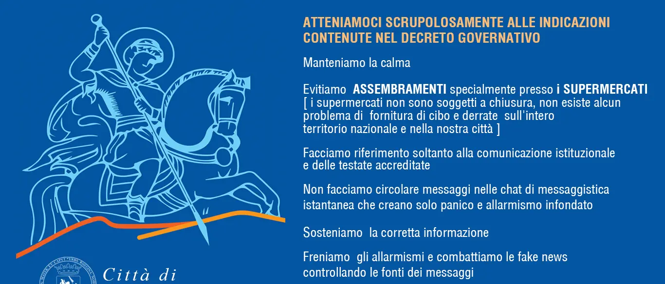Coronavirus, ecco le misure comunali di contenimento dell'emergenza