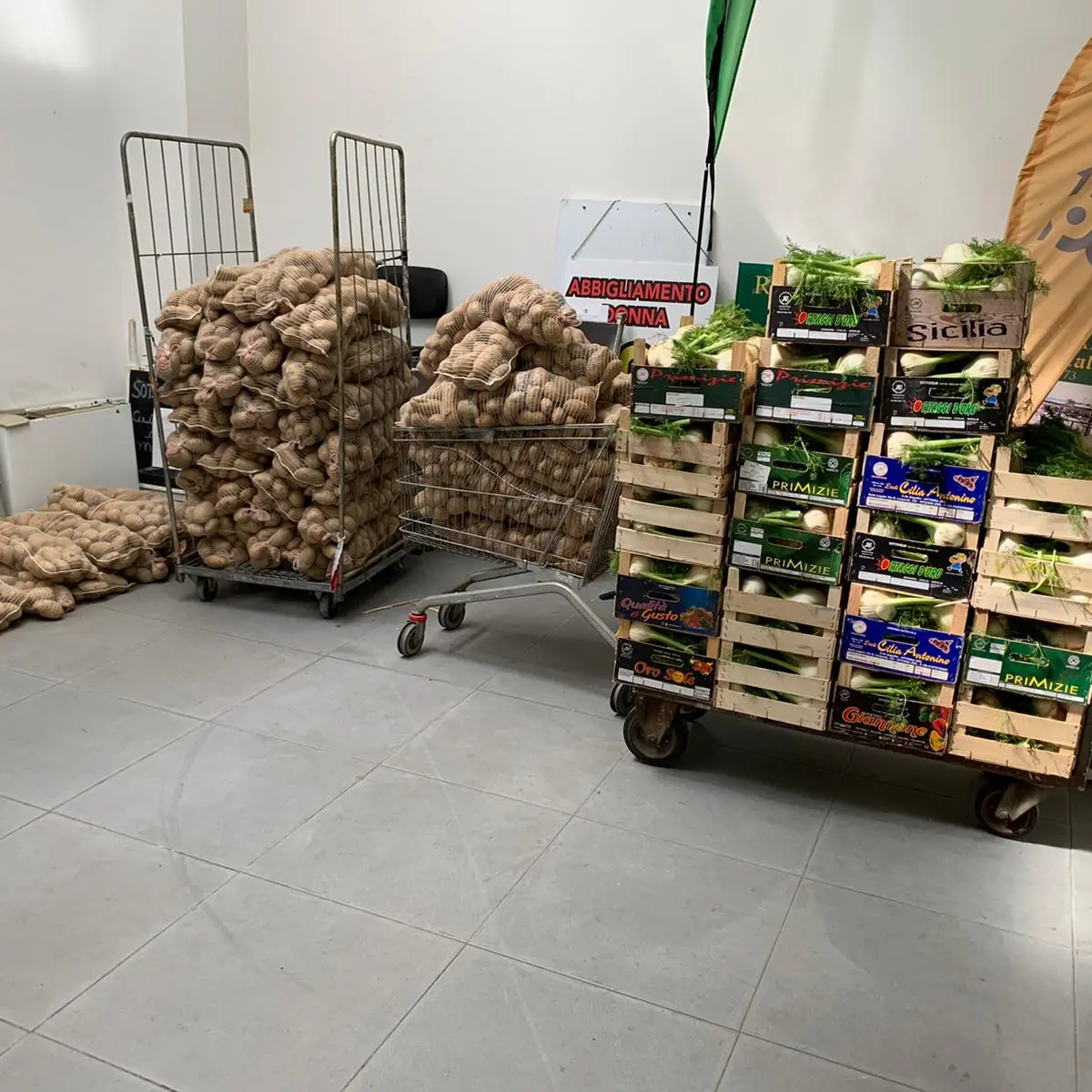 Coronavirus a Reggio Calabria, la polizia locale sequestra 8 quintali di merce donate ad associazioni no profit