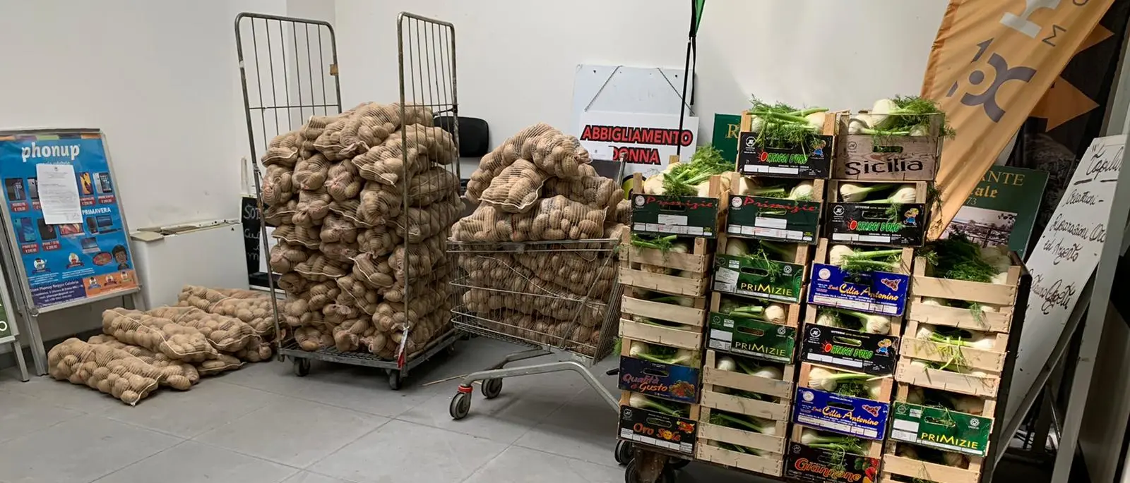 Coronavirus a Reggio Calabria, la polizia locale sequestra 8 quintali di merce donate ad associazioni no profit