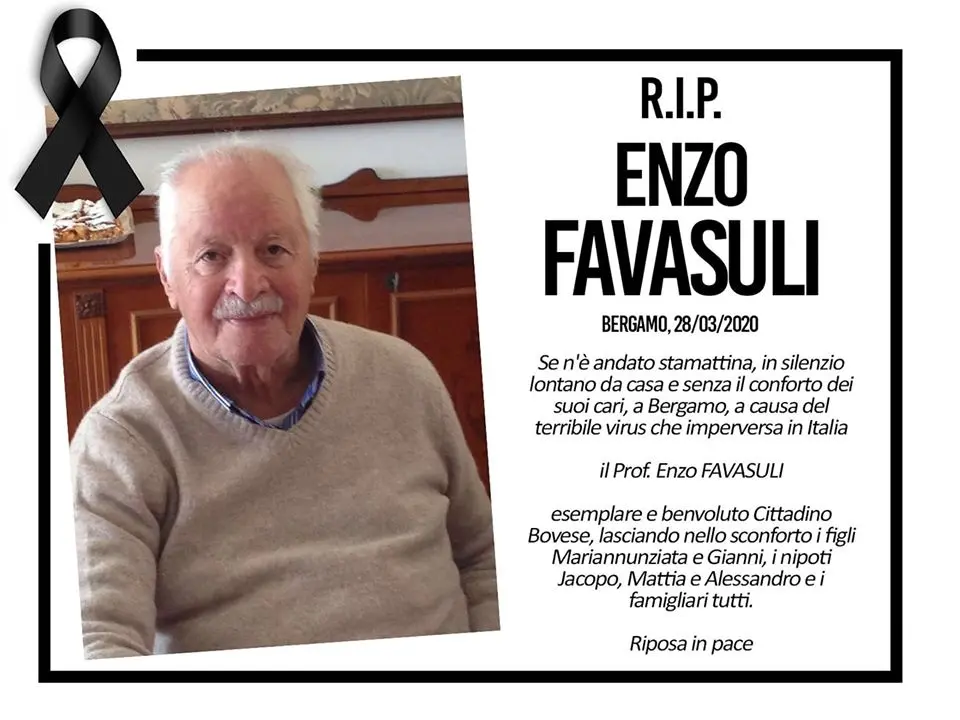 Coronavirus, Bova Marina piange il professor Enzo Favasuli