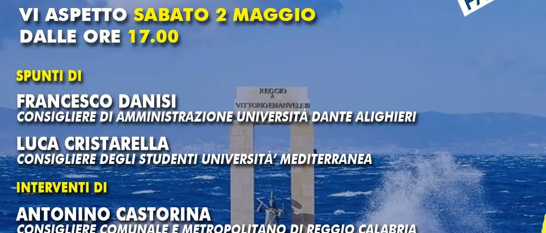 #ReggioMetropolitana, oggi pomeriggio il quinto Virtual Meeting