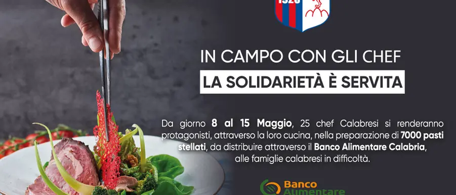 Continua la solidarietà a Reggio Calabria. Si scende in campo con gli chef