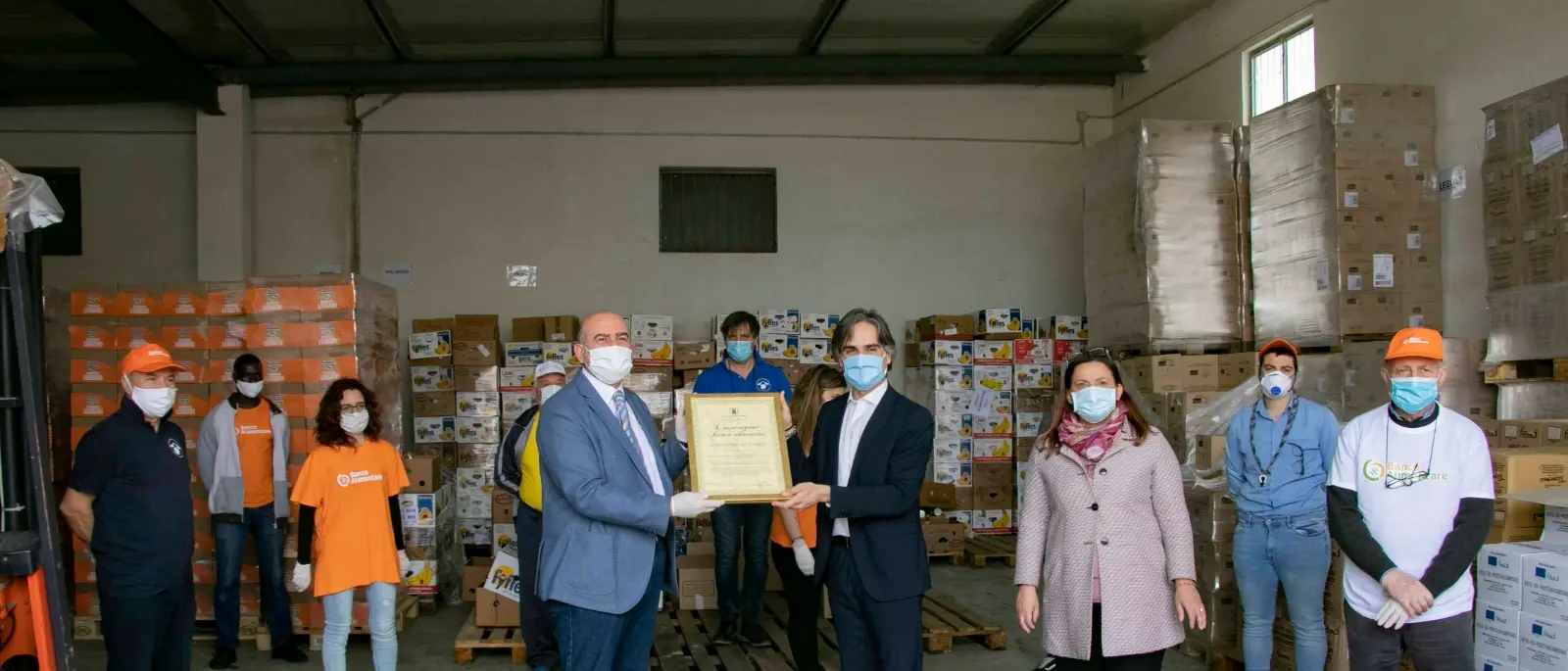 Coronavirus a Reggio Calabria, la donazione del Convitto Campanella al Banco alimentare