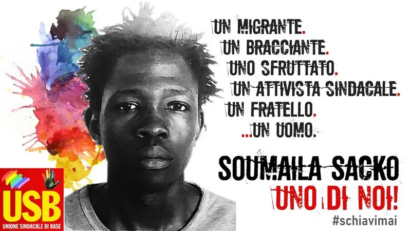 Due anni fa l’omicidio di Soumaila Sacko. Il 2 giugno la commemorazione USB a San Calogero