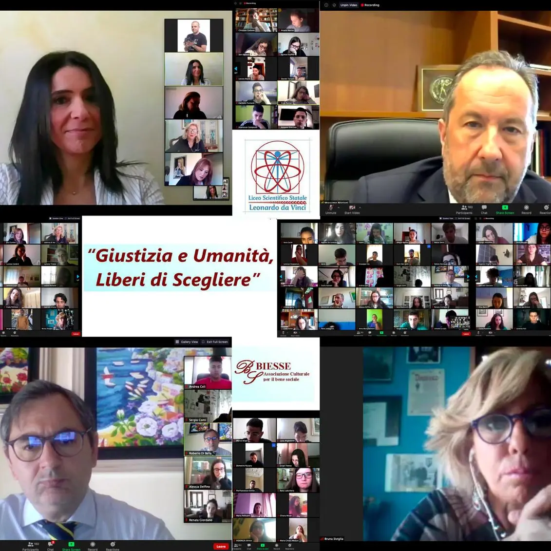 Il protocollo \"Liberi di scegliere\" continua il suo percorso con la tappa on line al liceo Vinci