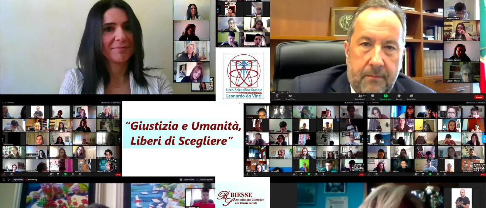 Il protocollo \"Liberi di scegliere\" continua il suo percorso con la tappa on line al liceo Vinci