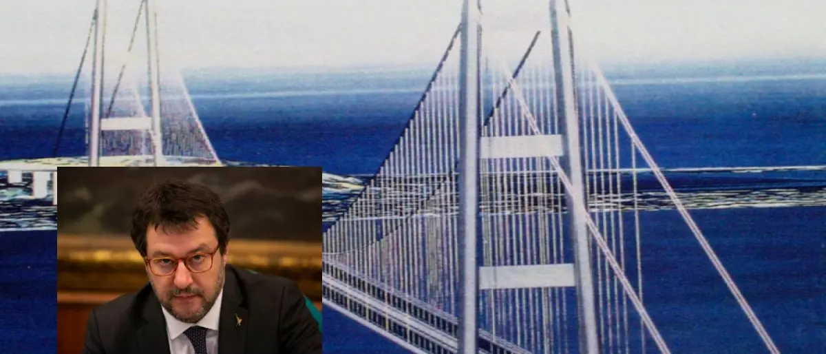 Ponte sullo Stretto, Salvini: «Tra 7-8 anni il transito del primo treno»