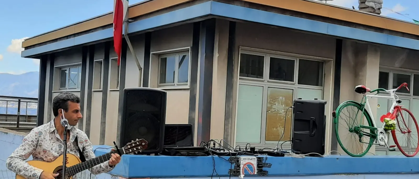Festa della Repubblica, alla stazione di Santa Caterina esposta la bicicletta tricolore