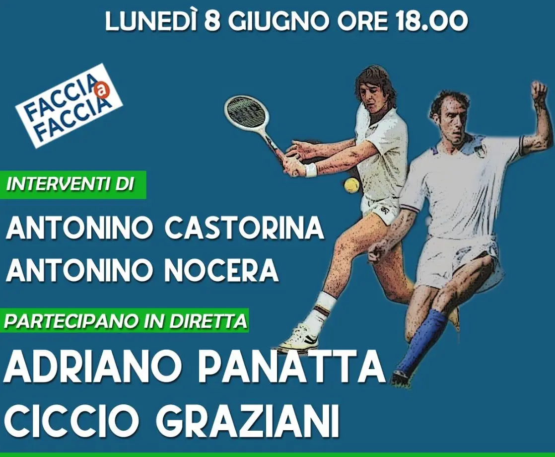 Educazione allo sport, domani virtual meeting con Panatta e Graziani