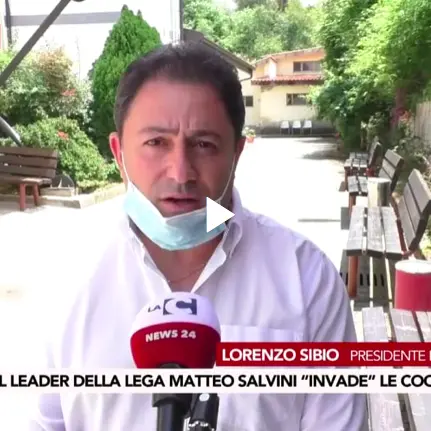 Salvini in Calabria, visita alla struttura psichiatrica gestita dalla Coop Futura