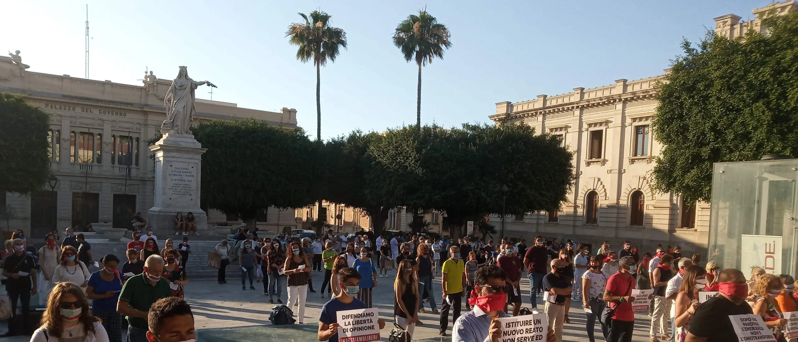 Restiamo Liberi, successo per il sit-in contro il ddl Zan-Scalfarotto