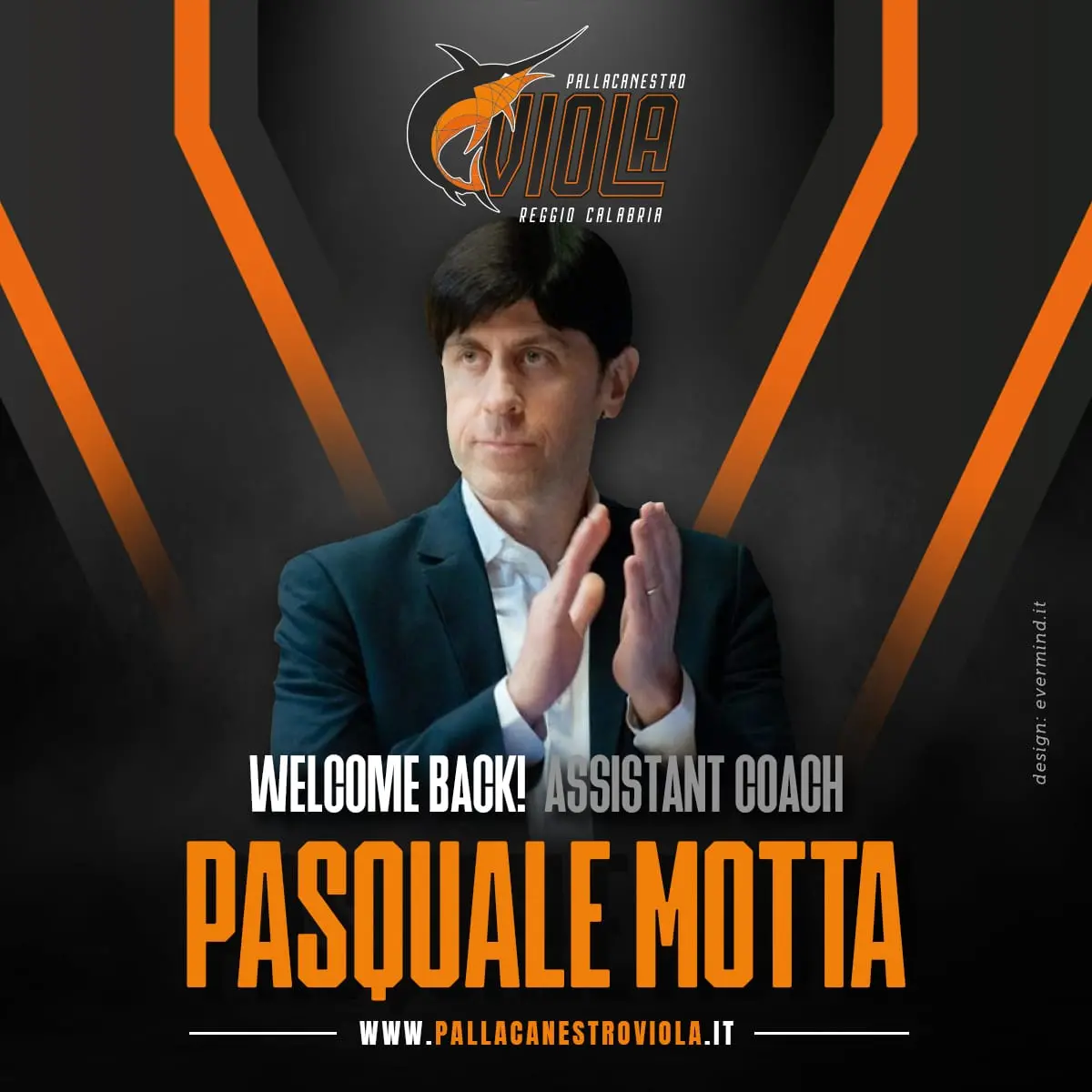Basket, la Viola annuncia l’assistant coach: sarà Pasquale Motta
