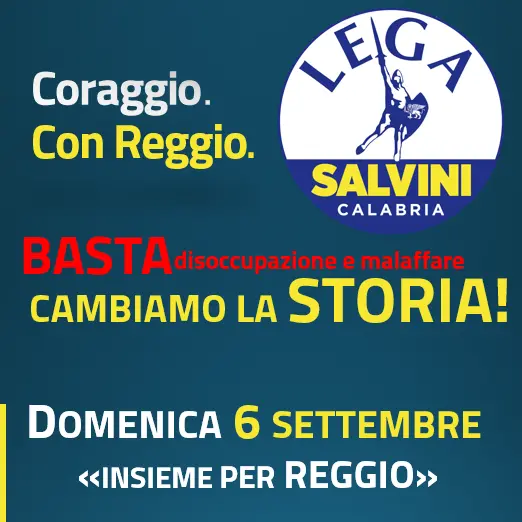 La Lega vuole Reggio Calabria. Domenica corteo sul Corso con il vice di Salvini Andrea Crippa