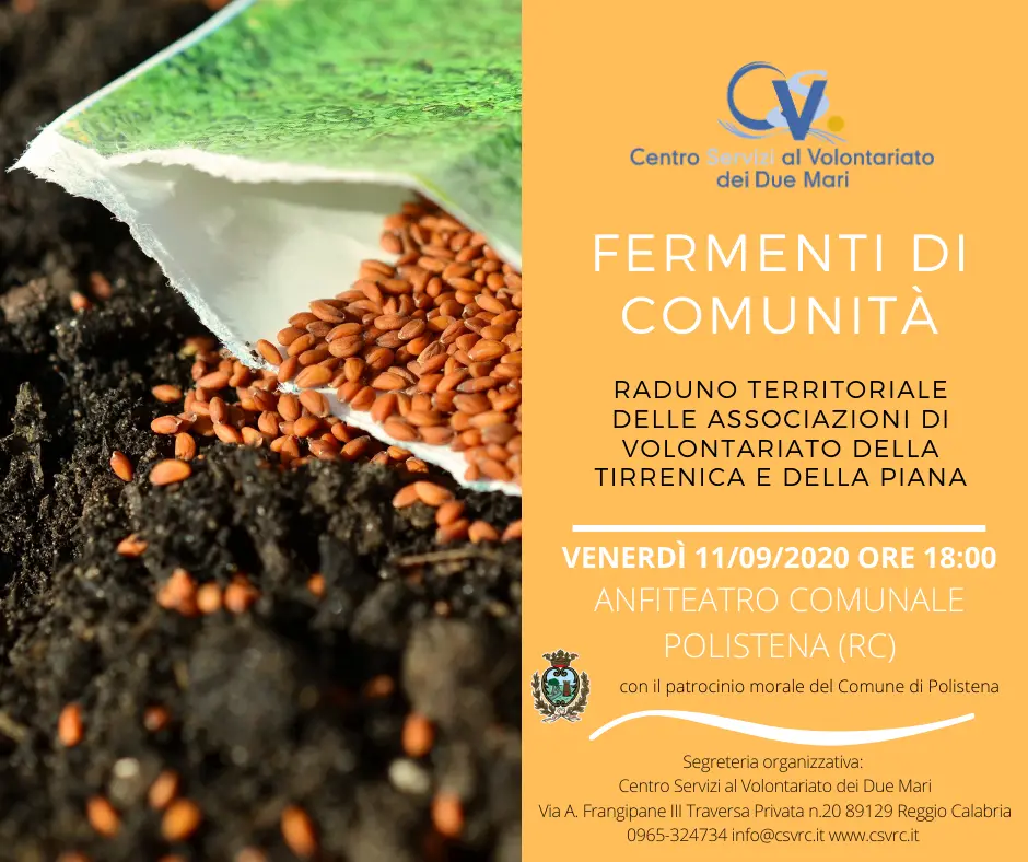 Polistena, \"Fermenti di comunità\": domani il raduno delle associazioni di volontariato