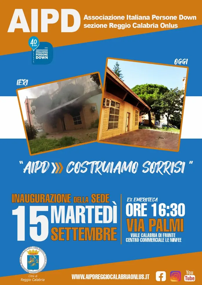 Reggio Calabria, domani l'inaugurazione della sede dell'Associazione italiana persone down