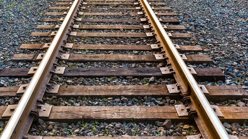 Straight railroad lines , Getty Images/iStockphoto