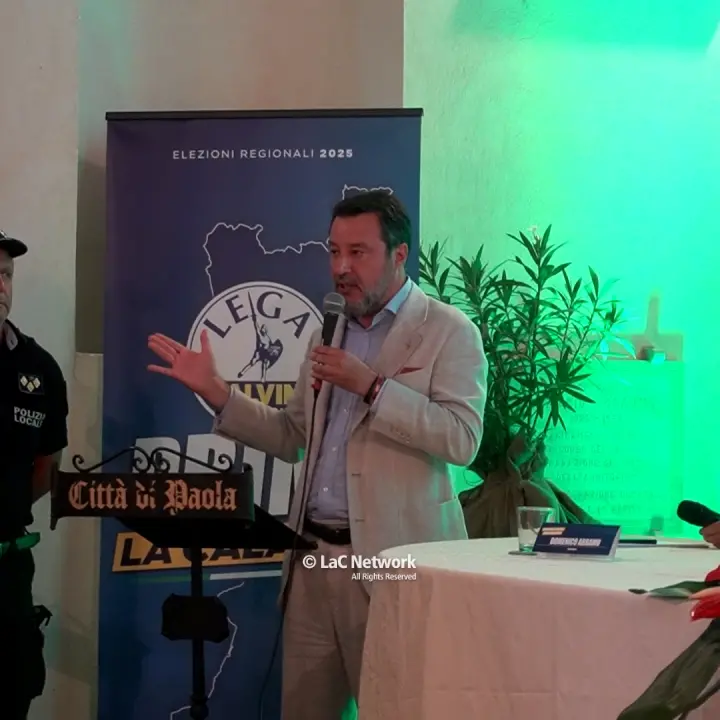 Salvini sugli attivisti della Flotilla: «A loro non frega niente dei bambini di Gaza, battaglia politica sulla loro pelle»\n