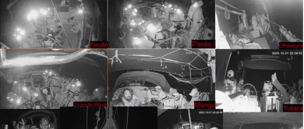 Flotilla sotto assedio, idranti ed esplosioni in mare: «Attacco illegale a missione umanitaria». Conte e Schlein attaccano il governo\n