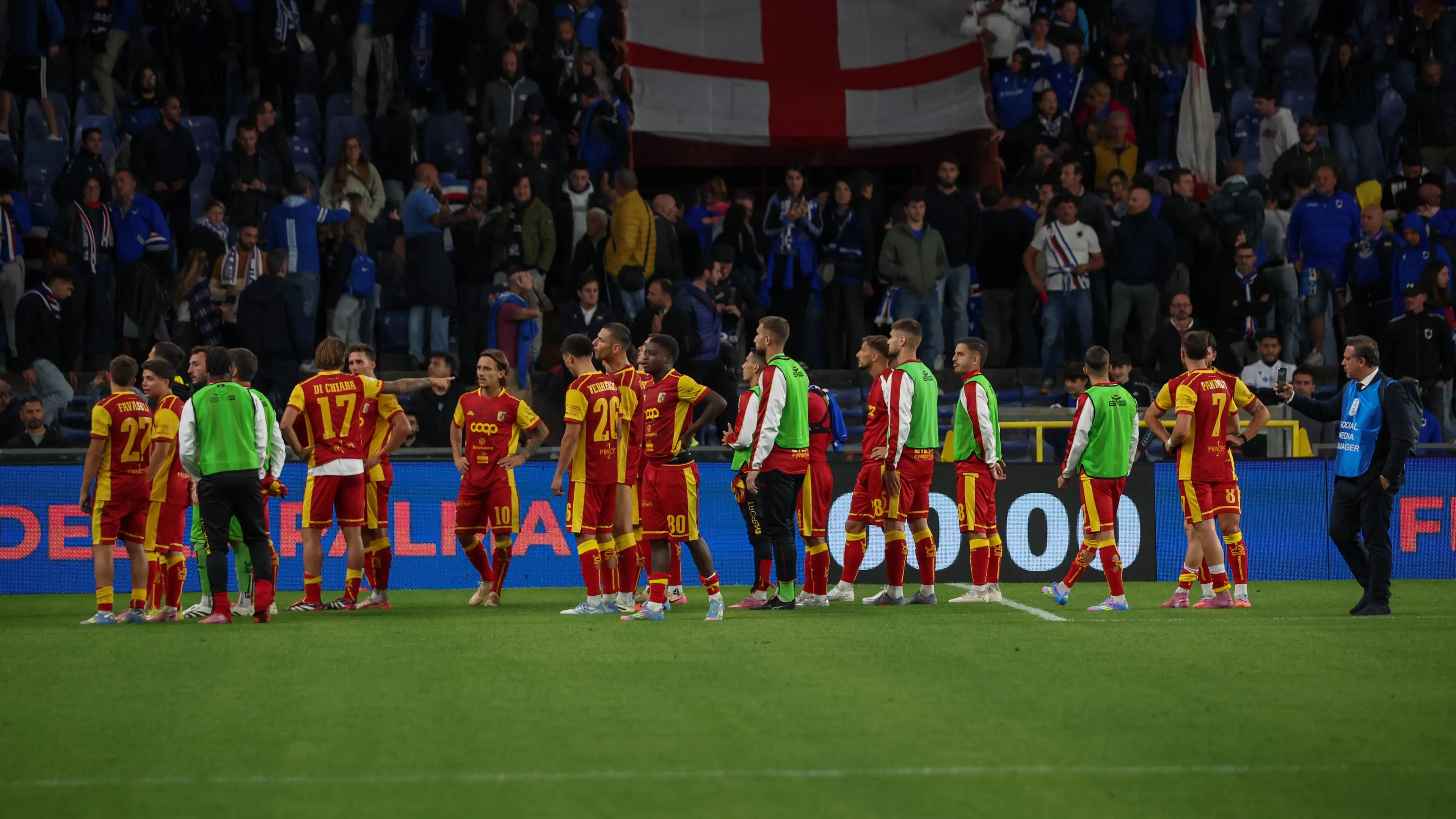 Serie B, Day 5, 01-10-2025, Stadio Ferraris, Genova, Sampdoria - Catanzaro, in the photo: Catanzaro end match