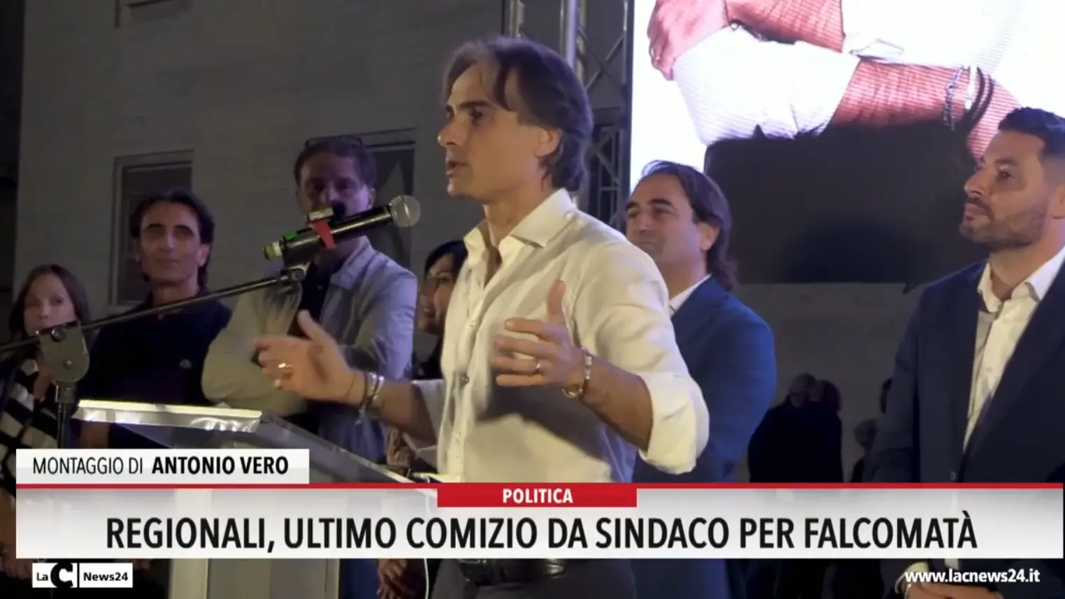 Regionali, ultimo comizio da sindaco per Falcomatà