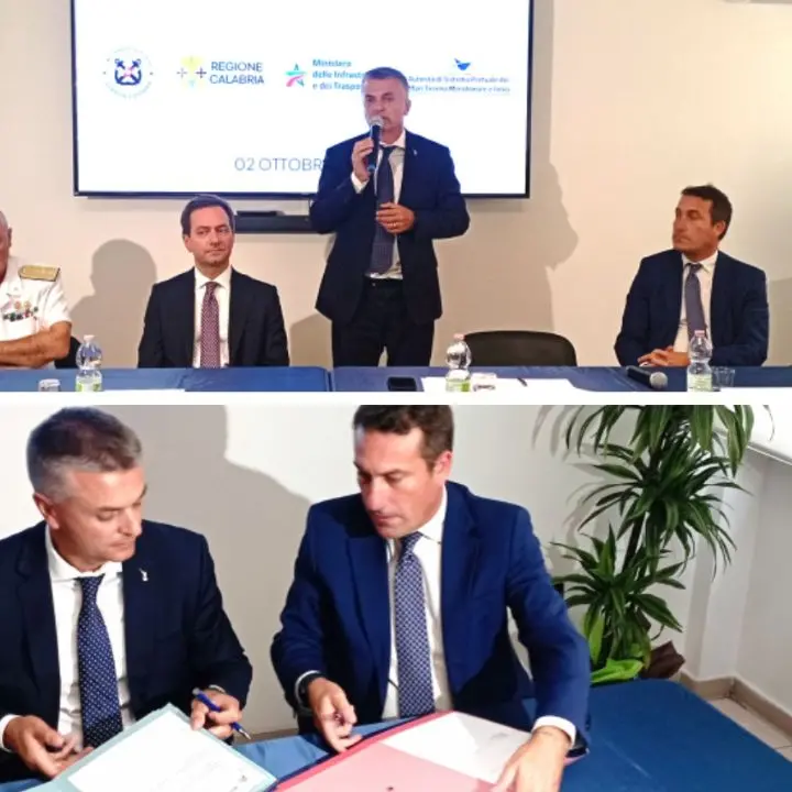 Porto di Gioia Tauro, firmato il memorandum d'intesa da 70 milioni tra il viceministro Rixi e il commissario Piacenza\n