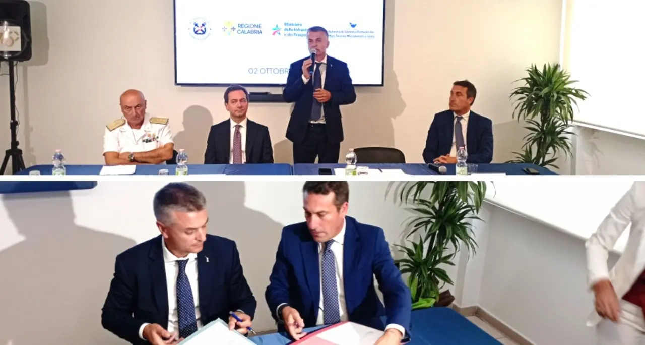 Porto di Gioia Tauro, firmato il memorandum d'intesa da 70 milioni tra il viceministro Rixi e il commissario Piacenza\n