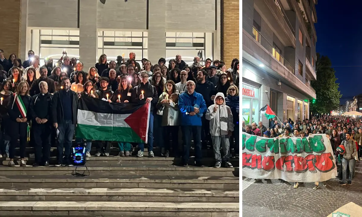 Cosenza per la Palestina, la città si prepara allo sciopero generale dopo i sit-in di ieri sera
