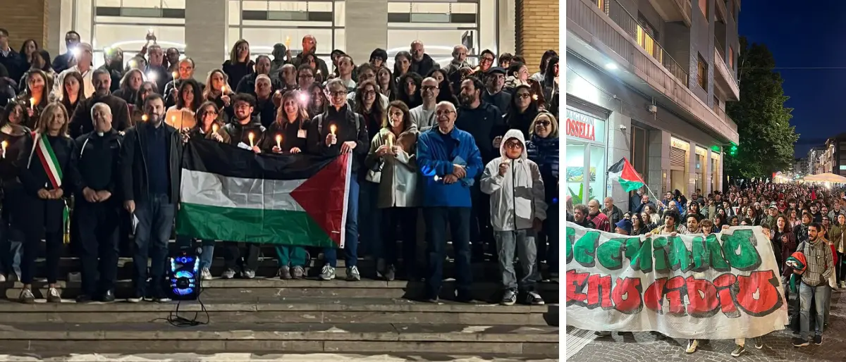 Cosenza per la Palestina, la città si prepara allo sciopero generale dopo i sit-in di ieri sera