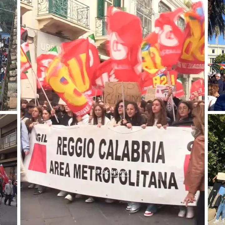 Dal Pollino allo Stretto, in\u00A0Calabria 15mila in piazza per Gaza. Striscioni, canti e una sola voce: «Palestina libera»\n