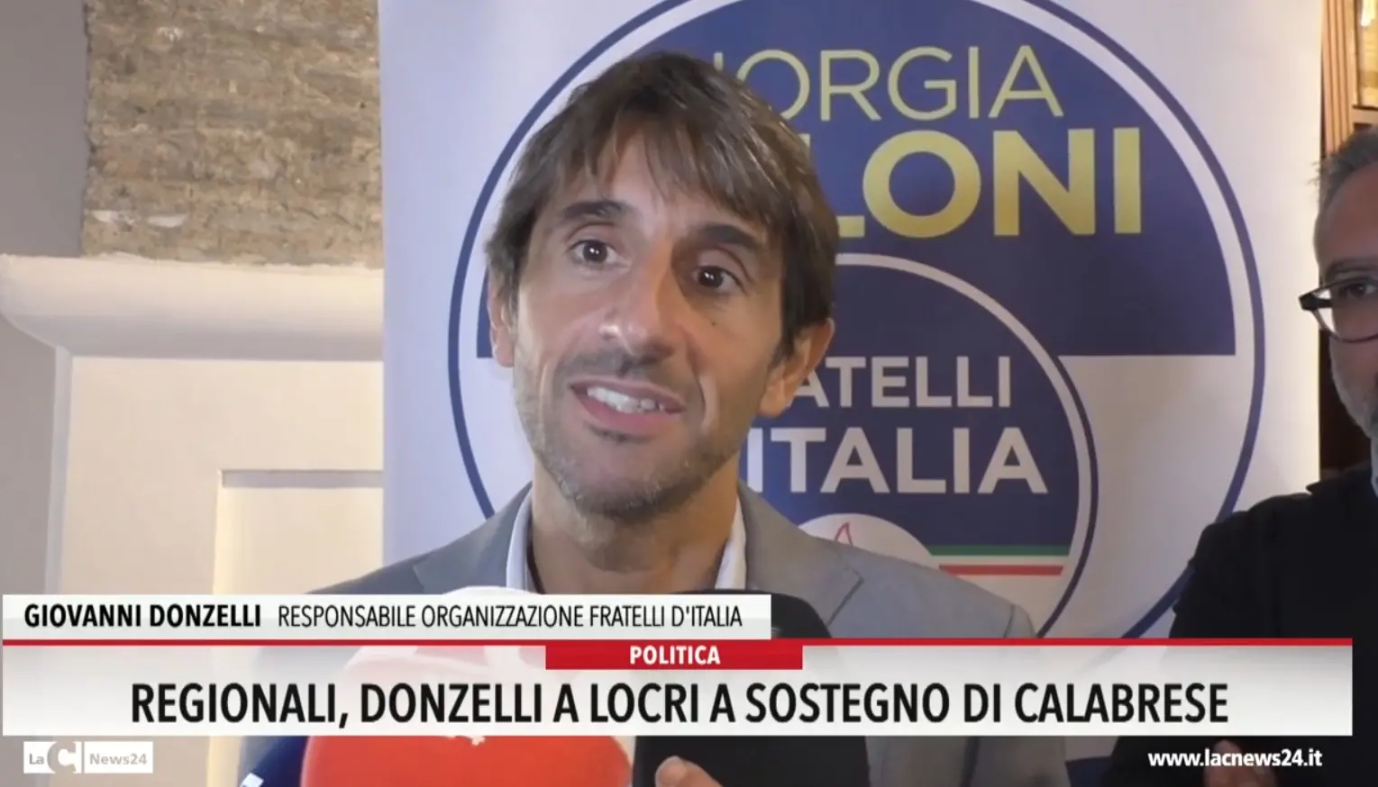 Regionali, Donzelli a Locri a sostegno di Calabrese