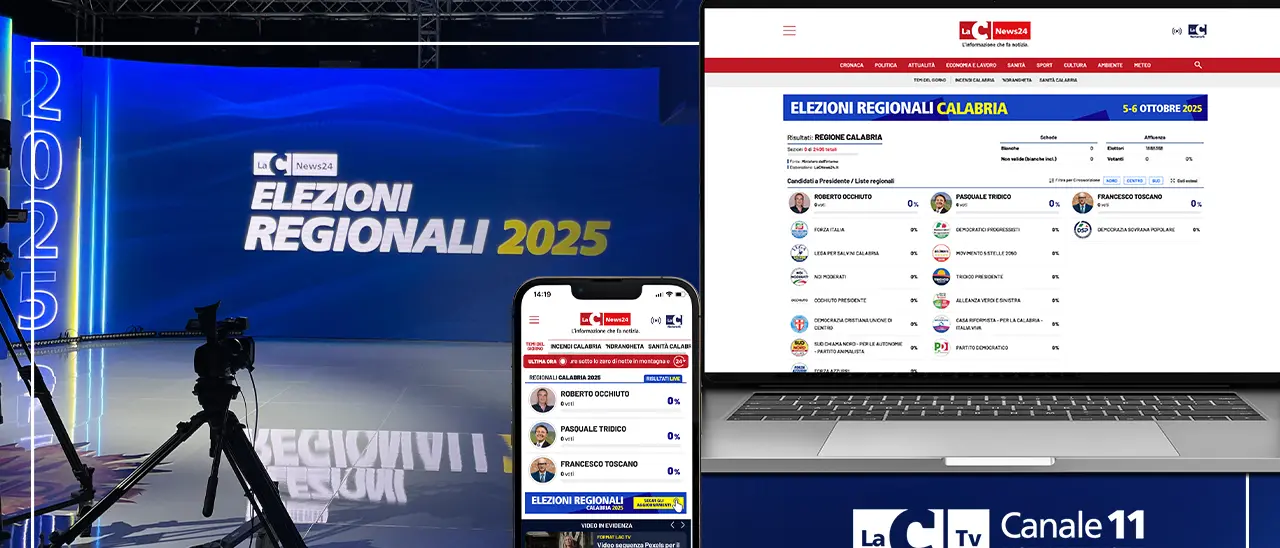 Regionali Calabria, network LaC in prima linea: lunedì speciale Tv e risultati live su\u00A0web e social con una sezione dedicata\n