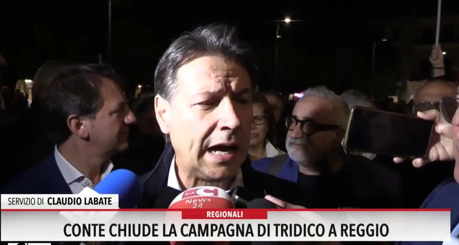 Conte chiude la campagna di Tridico a Reggio