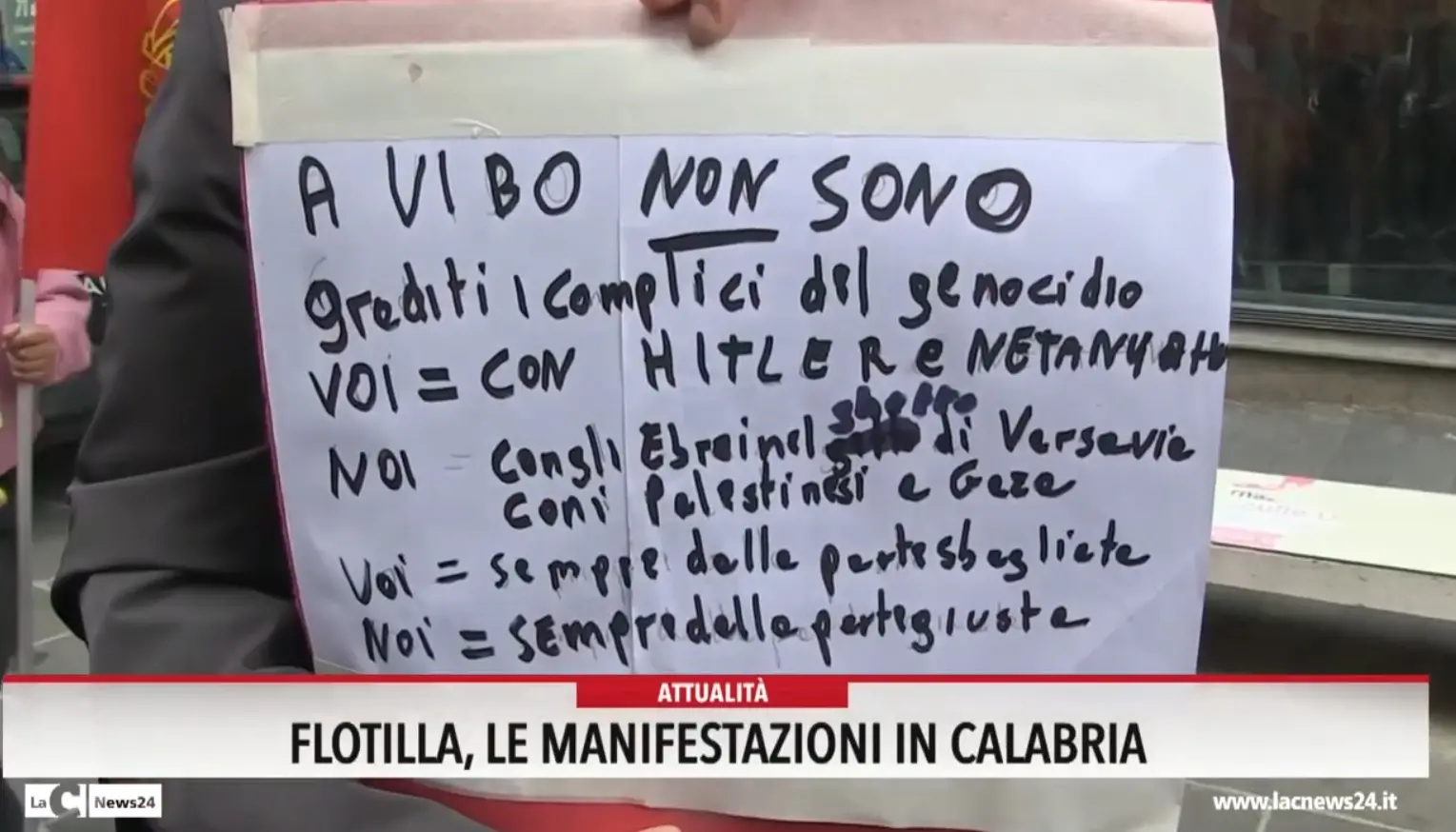 Flotilla: le manifestazioni in Calabria