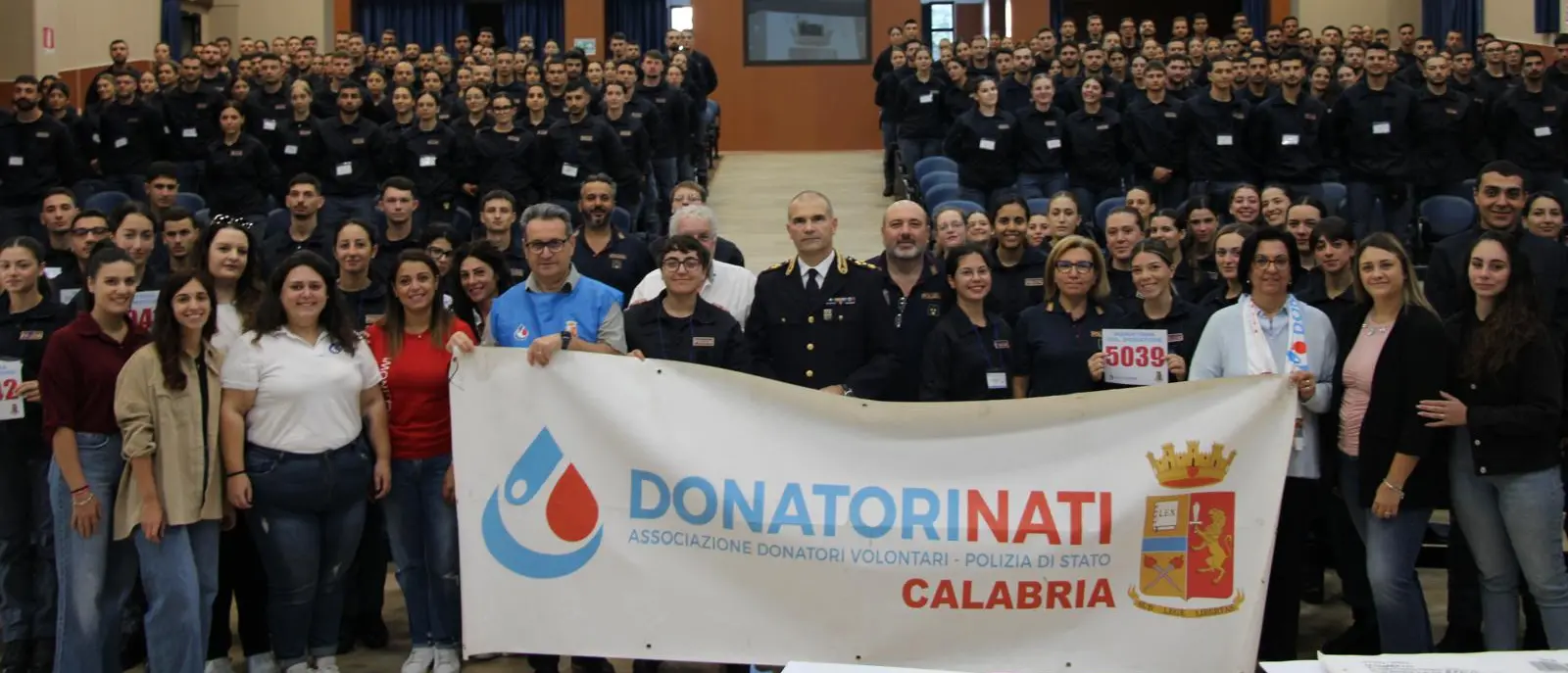 Gli allievi della Scuola di polizia di Vibo danno il via alla 11° edizione della Maratona del donatore: raccolte 24 sacche di sangue\n\n\n
