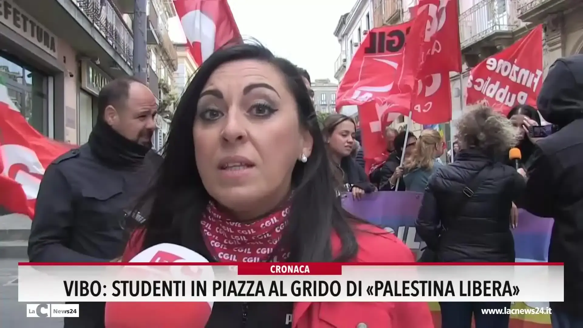 Vibo, studenti in piazza al grido di \"Palestina libera\"