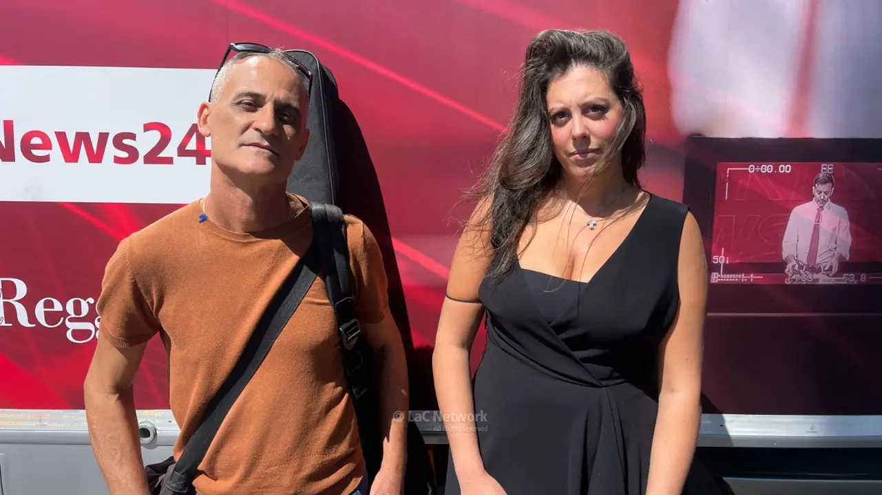 <p>Mario Lo Cascio e Rosamaria Scopelliti del gruppo musicale Mattanza</p>\\n