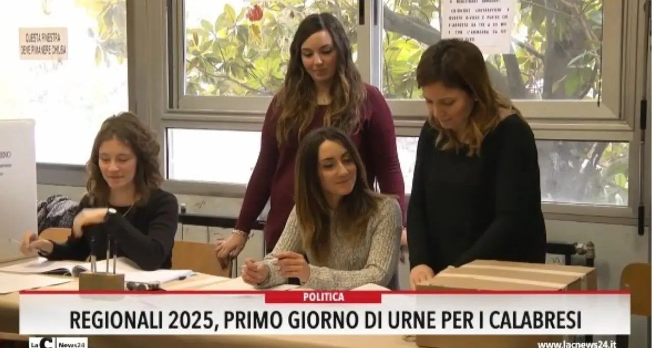Regionali 2025, primo giorno di urne per i calabresi