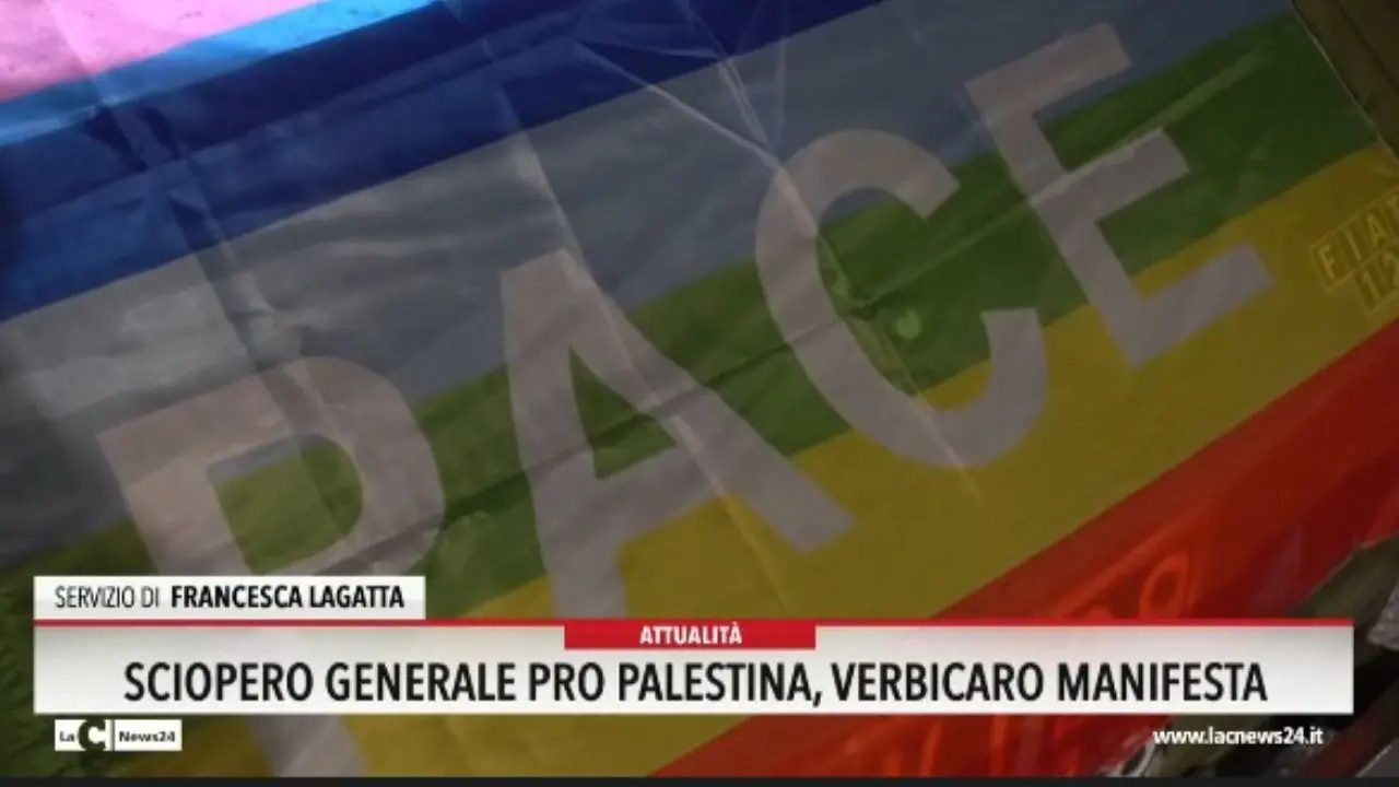 Sciopero Generale pro Palestina, Verbicaro manifesta