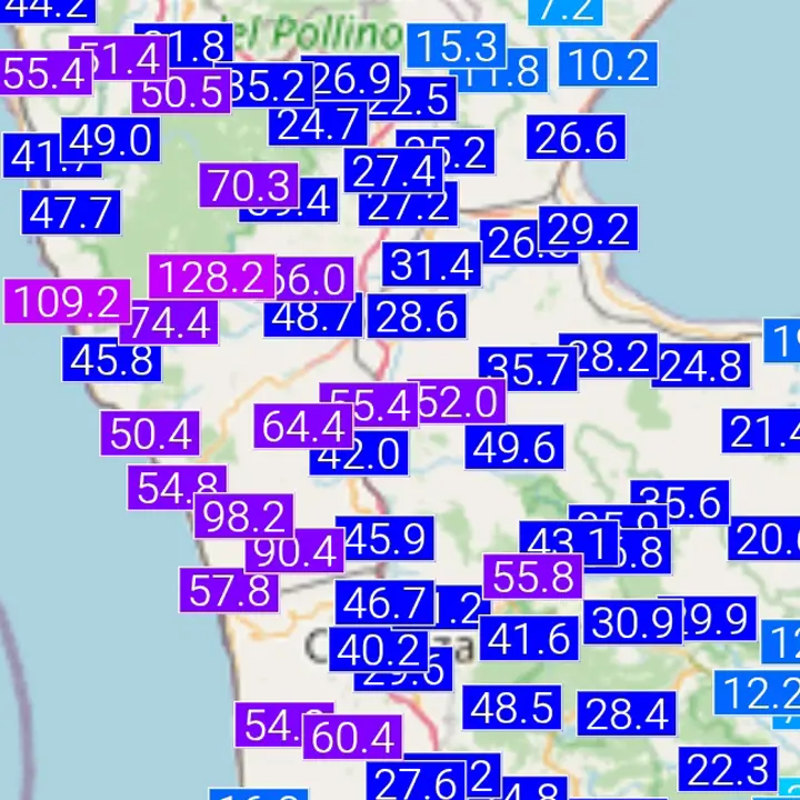 Meteo Cosenza, oggi pioggia al mattino e freddo di sera. I valori pluviometrici di ieri