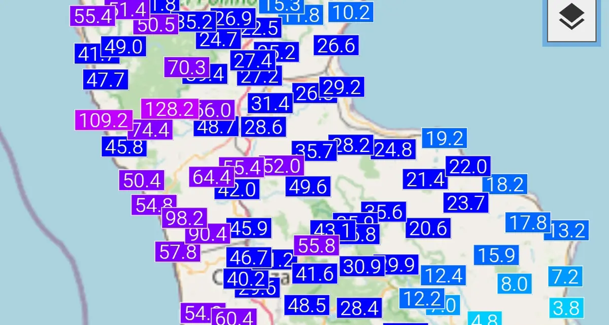 Meteo Cosenza, oggi pioggia al mattino e freddo di sera. I valori pluviometrici di ieri
