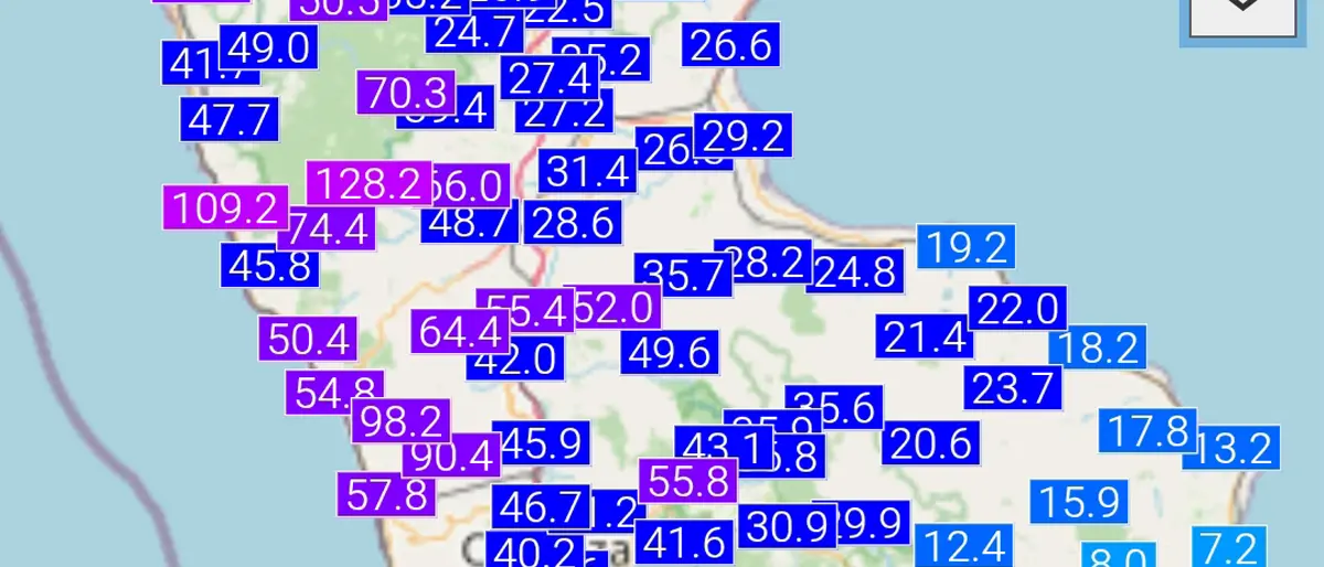 Meteo Cosenza, oggi pioggia al mattino e freddo di sera. I valori pluviometrici di ieri