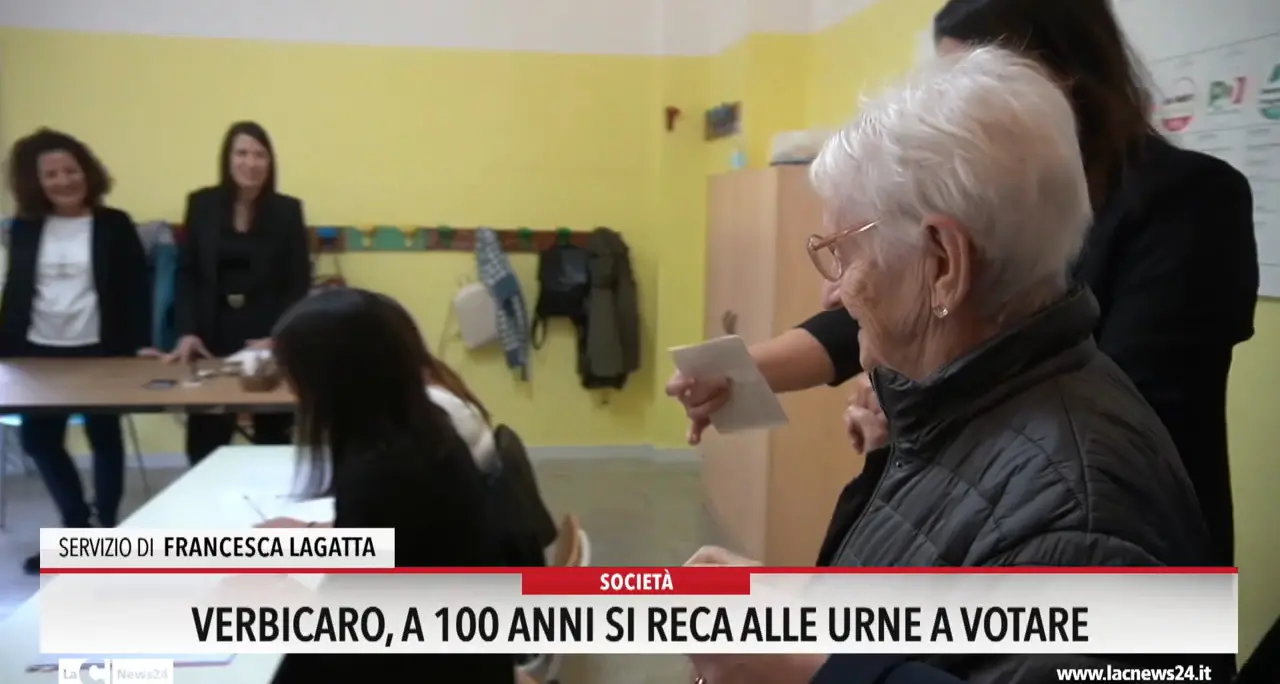 Verbicaro, a 100 anni si reca alle urne a votare
