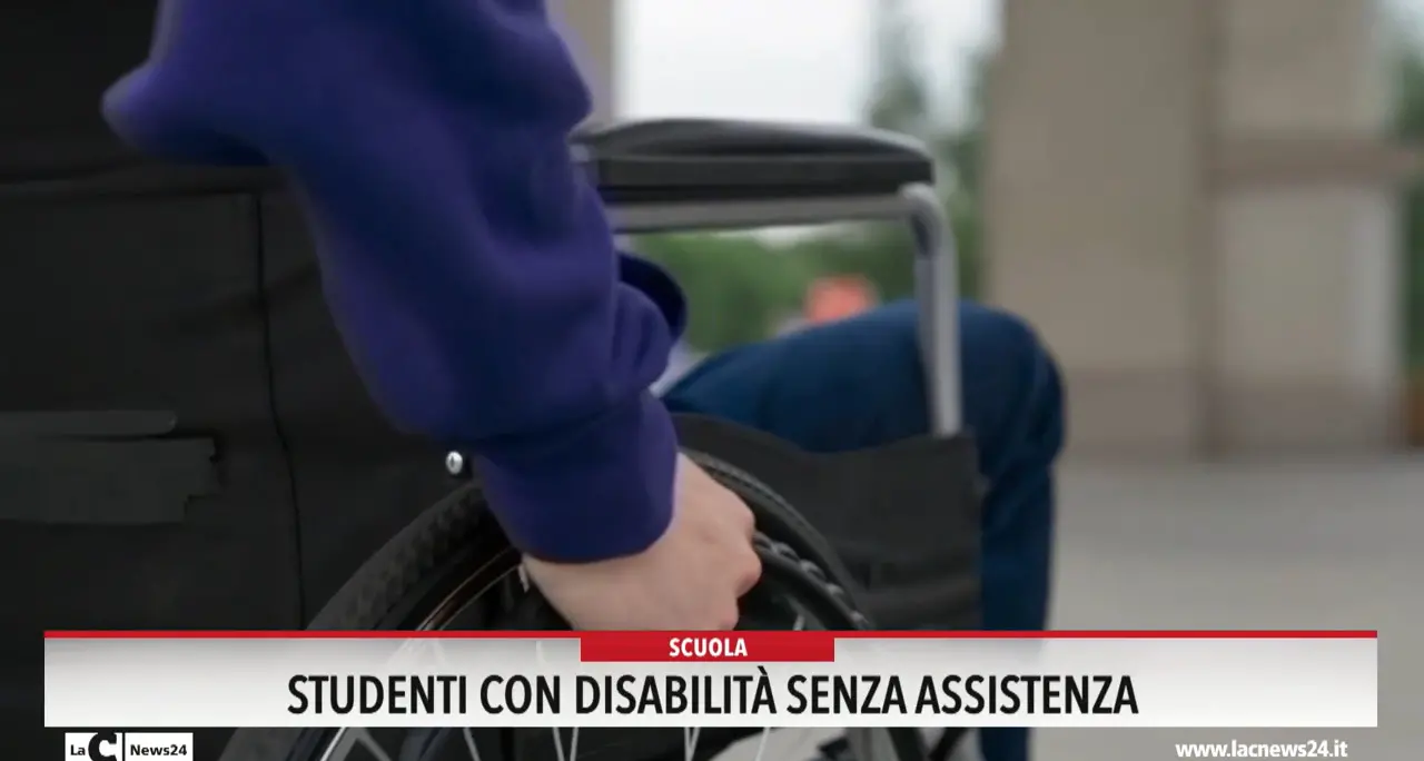 Studenti con disabilità senza assistenza