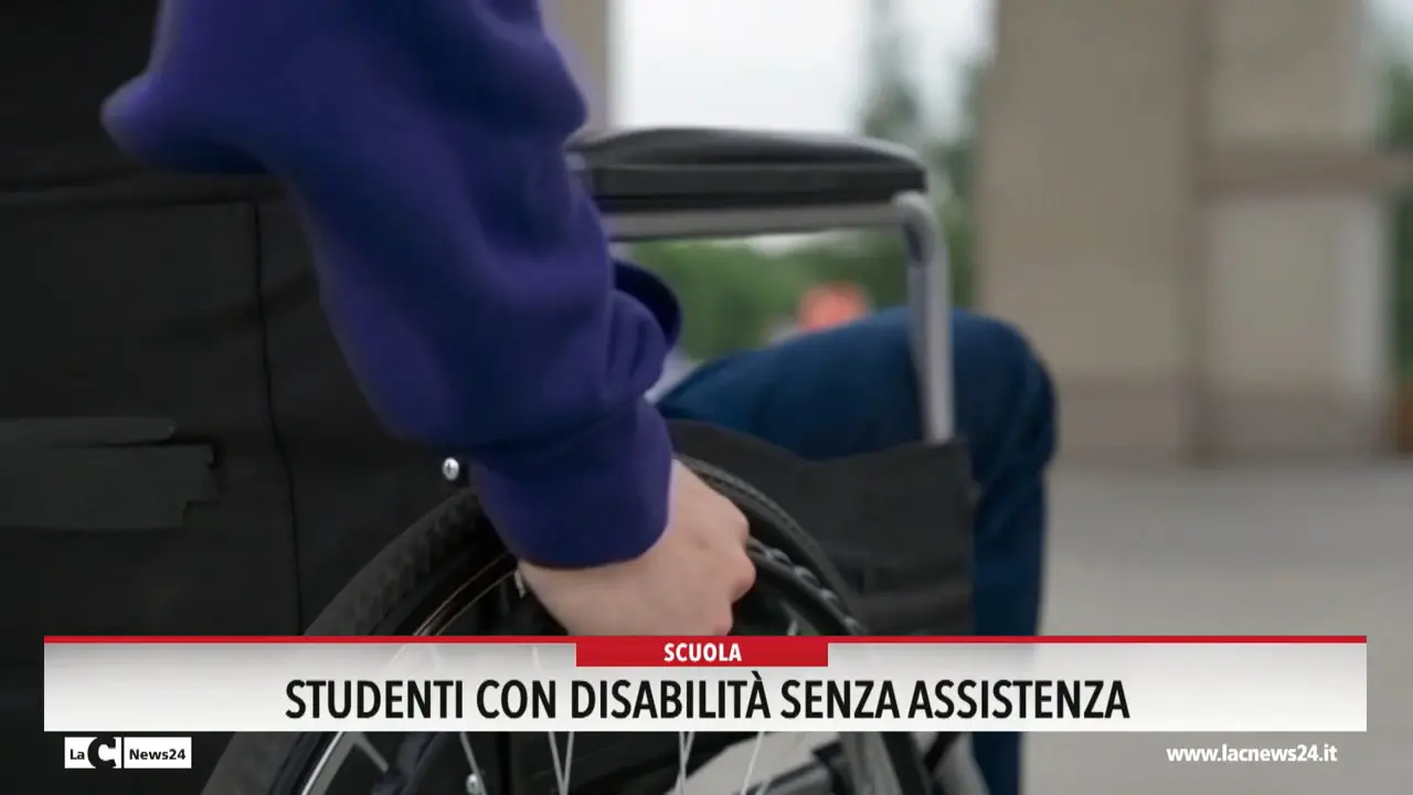 Studenti con disabilità senza assistenza