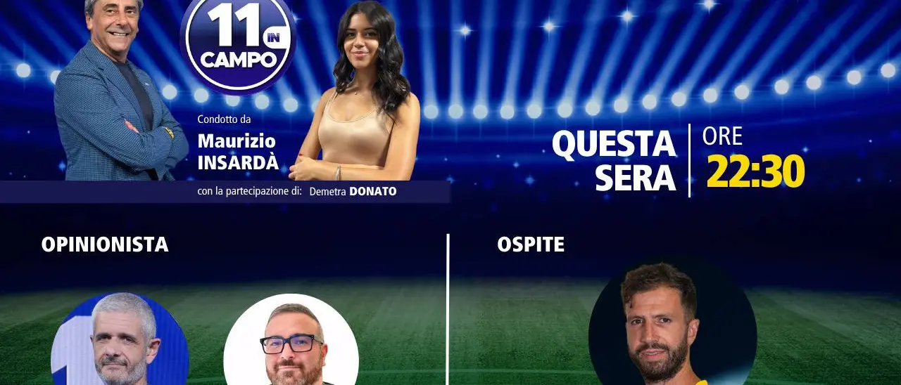Il capitano del Catanzaro Pietro Iemmello ospite di “11 in campo”: appuntamento alle 22.30 su LaC Tv\u00A0\n