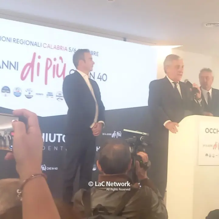 Regionali, Tajani in Calabria: «Nessun dubbio sulla vittoria di Occhiuto, alleanza di centrodestra stabile e questo piace»