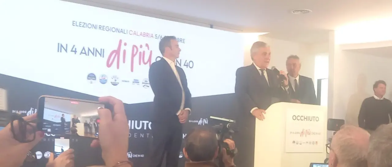 Regionali, Tajani in Calabria: «Nessun dubbio sulla vittoria di Occhiuto, alleanza di centrodestra stabile e questo piace»