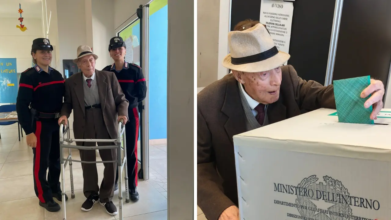 Zambrone, a 101 anni va a votare: Michele Tripodi tra gli elettori più anziani del Vibonese\n