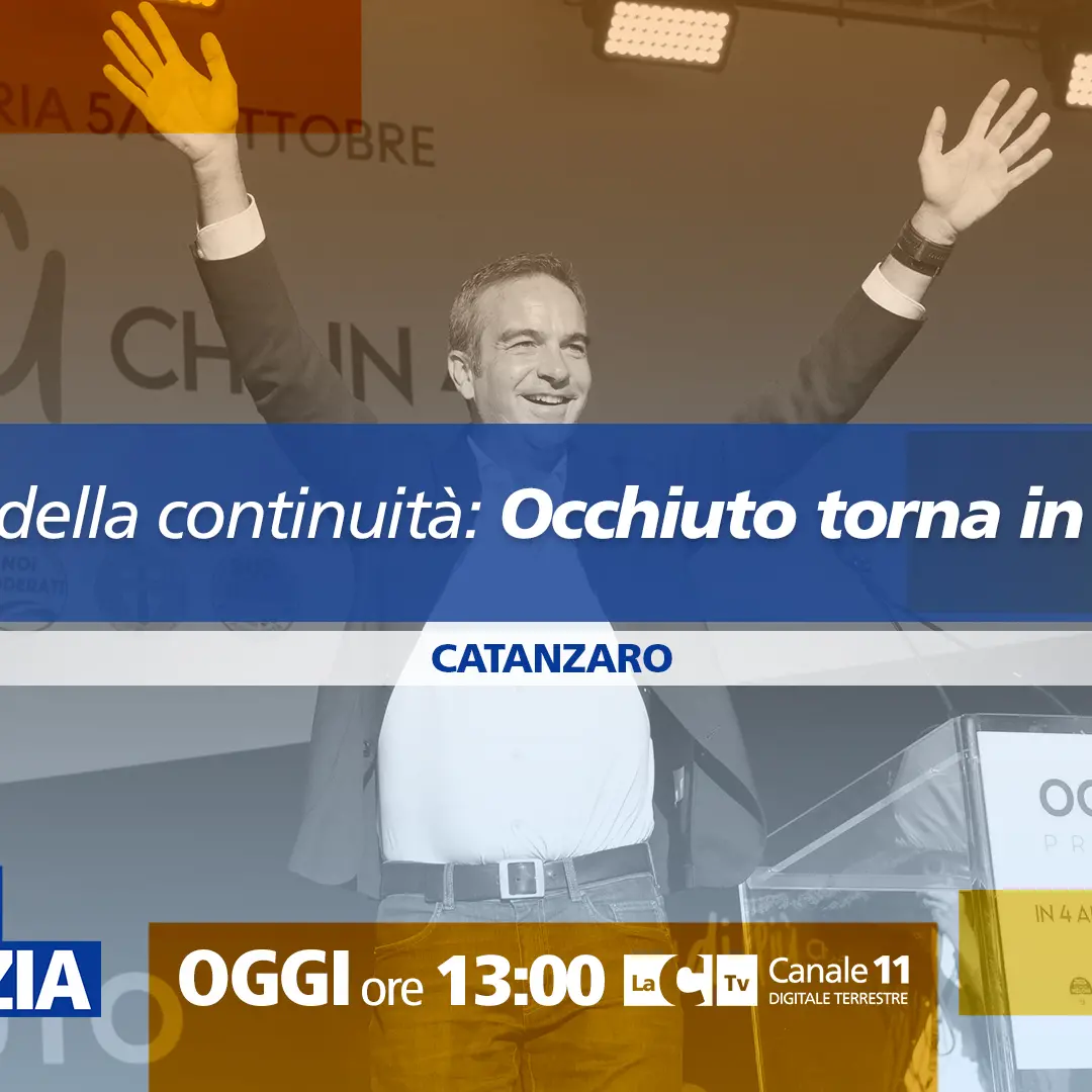 Occhiuto rieletto, oggi il reinsediamento alla Cittadella: a Dentro la Notizia ospite Gianluca Gallo\n